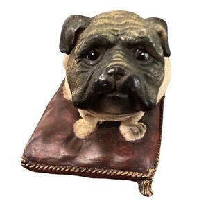 Pug Resin Dog on a pillow From CBK LLC LTD 2001 Paperweight would be nice!